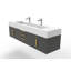 Ensemble de meuble-lavabo mural simple 72 po Nile-483649128-483649131-483649133