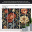 Adhésif mural floral pelez et collez - grandes fleurs de style kilim-1869921470