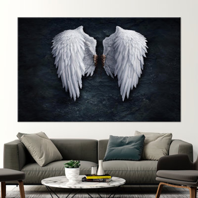 Banksy Angel Art Canvas - Street Wall Decor with Wings Print for Modern Aesthetic