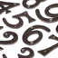 7.6cm H Iron House Number-102619071-102619072