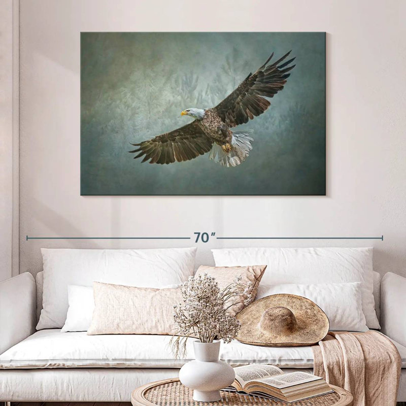Aigle volant majestueux Brampt, H 32 po x l 48 po