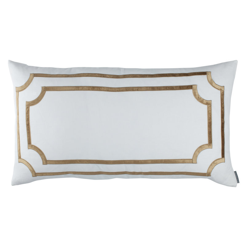 Mozart Linen Lumbar Pillow Cover & Insert, Straw, 20" x 26"