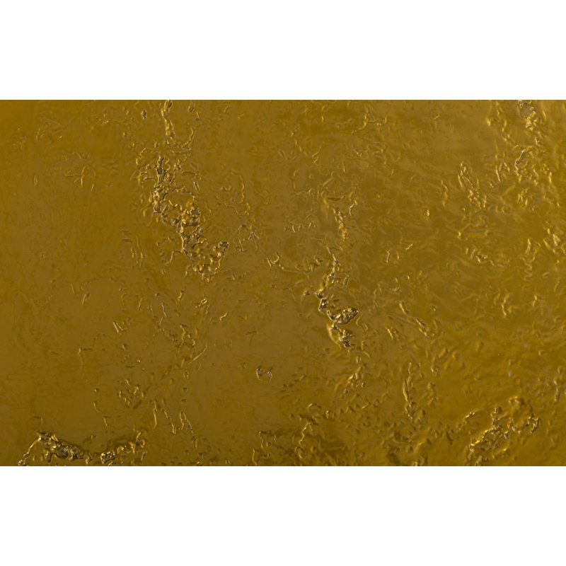 Outdoor Pedestal Sculpture, 29" H x 17" W x 17" D, Liquid Gold