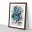 The Blue Butterfly Effect - Picture Frame Graphic Art-56924632-56924635