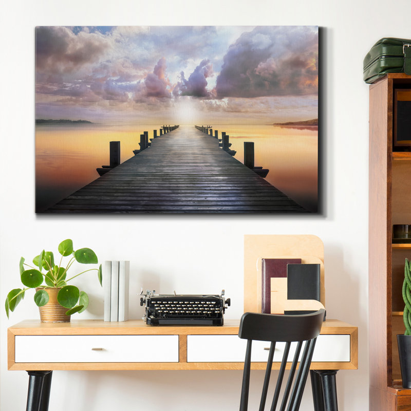 «Blue Way» - reproduction de photo sur toile tendue, H 27 po x l 18 po x P 1 po