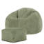 icon Kingston Cord Adults Bean Bag Chair and Pouffe, Ready Filled Beanbag and Footstool Navy Blue-125475890
