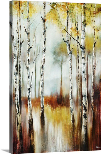 « thé silencieux » par peinture Rikki Drotar, 24" H x 16" L x 1.5" D, Toile tendue