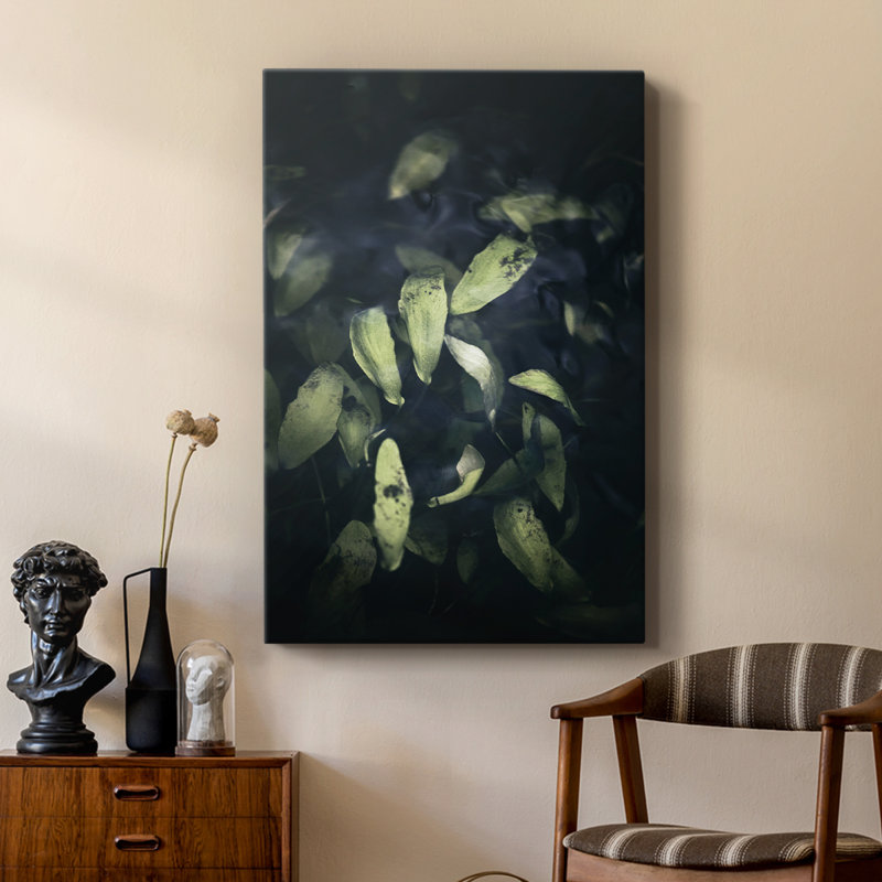 Dramatic Foliage II -Custom Wrapped Gallery Cavas, 18" H x 12" W