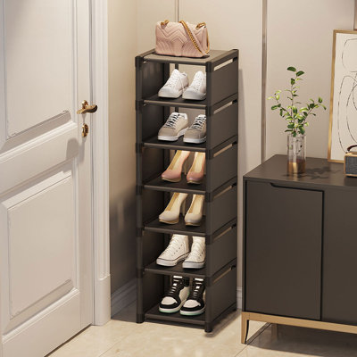 7 Pair Stackable Shoe Rack