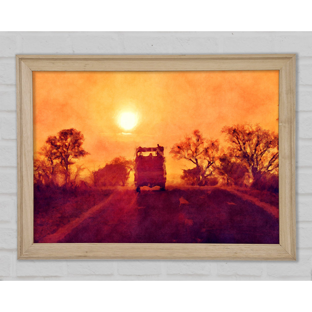 Driving Off Into The Sunset - Einzelne Bilderrahmen Kunstdrucke