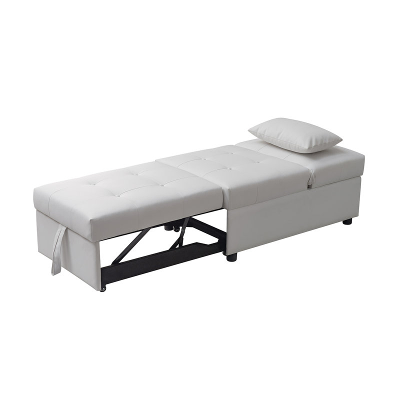 Fauteuil convertible Mykita, Mélange de coton blanc