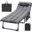 Chaise longue d'extérieur convertible en acier thermolaqué (ensemble de 2)-97947426