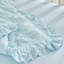 Ensemble de literie pour lit de bébé à volants Édredon matelassé pour bébé avec drap-housse et jupe de lit - Mignon doux et respirant Seersucker-125376394