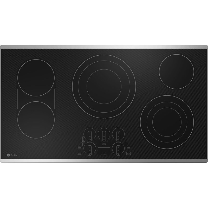 36" Electric Cooktop with 5 Elements, Stainless Steel