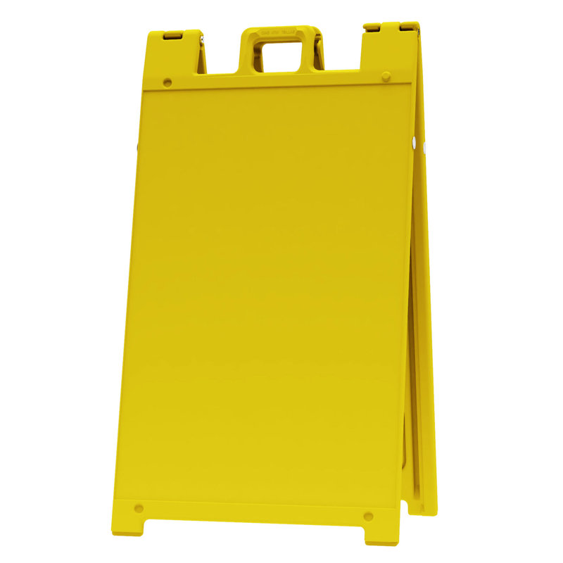 A-Frame Portable Folding Sidewalk Sign, Yellow
