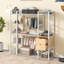  Open-Style Wardrobe with Hanging Rails, Shelves, Drawers, and Modern Bedroom Storage Solution, White