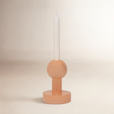 Glass Candlestick Holder