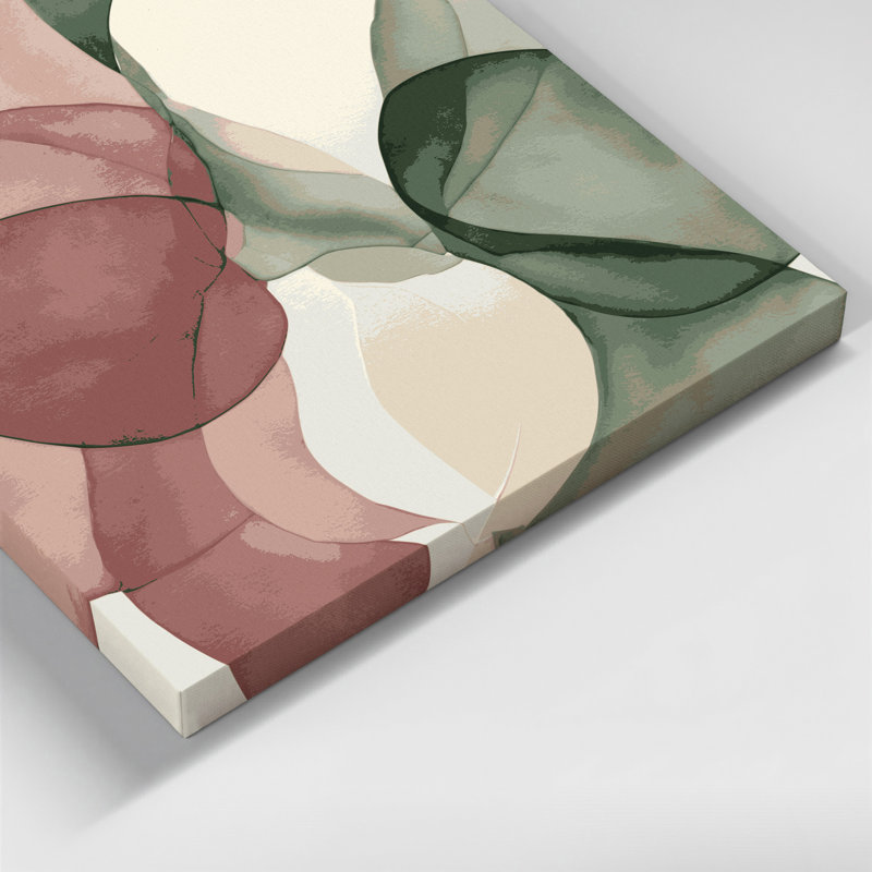 Aquarelle abstraite 24, art mural sur toile beige, H 12 po x l 12 po