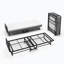 Lit plateforme tapissier en métal Mayton
