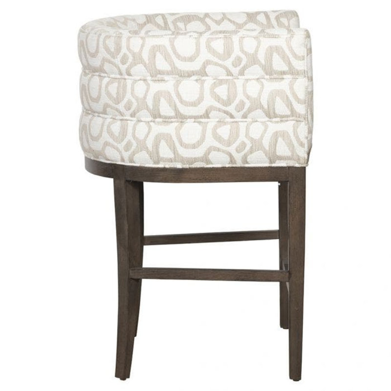 Tabouret de bar 31 po Allie, Amande chamois, Lin 3155
