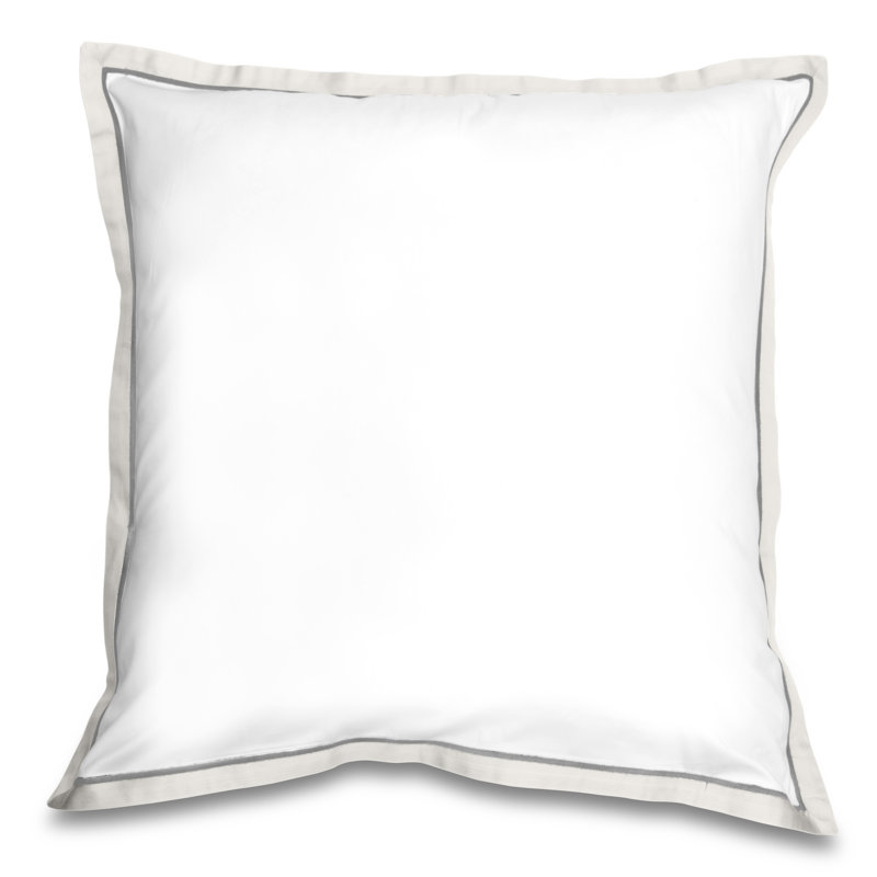 Luna Sham, Euro, White/Pearl