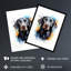 Wall Art Print Labrador Retriever Lovers Gift Watercolour Pet Portrait Painting Artwork Poster