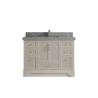 Alys 48'' Single Bathroom Vanity with Quartz Top