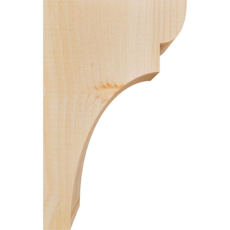 Yorktown Corbel, H 12 po x l 3,5 po x P 8 po, Sapin de Douglas, Lisse