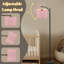  Lampe sur pied Arc sans soudure, glaçage en forme de beigne rose, crème décorative, grand lampadaire moderne à DEL, abat-jour réglable en lin, 3 températures de couleur
