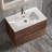 Kersha 30 Inch Single Bathroom Vanity with Ceramic Top with Overflow, Pre-Assembled-911790135-907008365-931875227