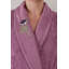 Adrielle Cotton Blend Above Knee Bathrobe with Pockets