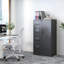 Classeur vertical en métal 4 tiroirs avec verrou Mak Peace | Armoire de rangement pour bureau personnel pour suspendre des dossiers de format légal / lettre / A4 avec porte verrouillable, noir, assemblage requis-583939941