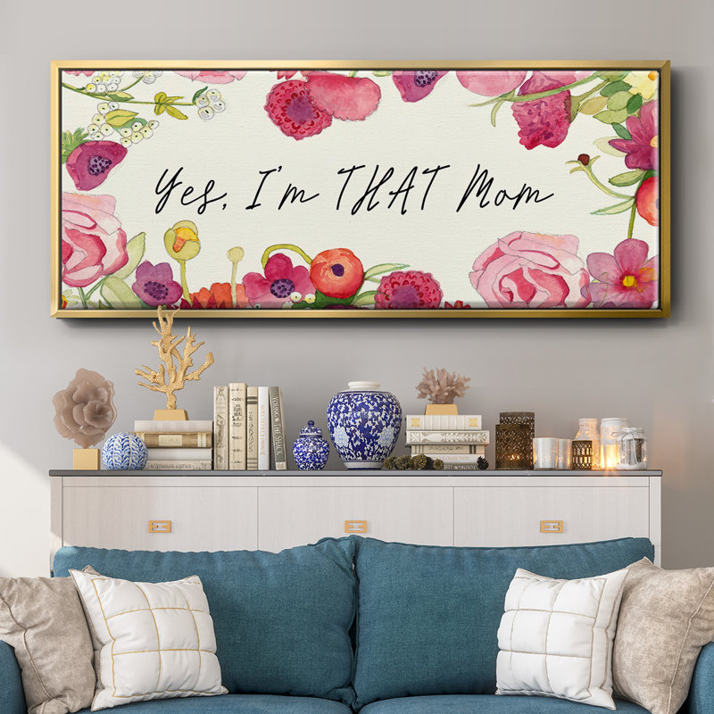 You Da Mom Collection D- Framed Canvas