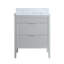 Ensemble de meuble-lavabo autoportant 30 po entièrement assemblé en bois massif et marbre-1641972070