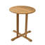 Grade-A Teak Wood Maldives Bar Set: 36" Round Table & Armless Chair (30" Seat High)-1181996692