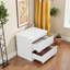 Table de chevet sans poignée avec 2 tiroirs, plateau épaissi, armoire de rangement pour chambre à coucher et salon-755286206