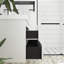 Meuble-lavabo mural de 91 cm (36 po) en panneaux de particules mélaminés blancs avec dessus en résine blanche et carbonate de calcium, deux tiroirs coulissants en forme de U à fermeture amortie, préassemblé.-830637805-1010895197