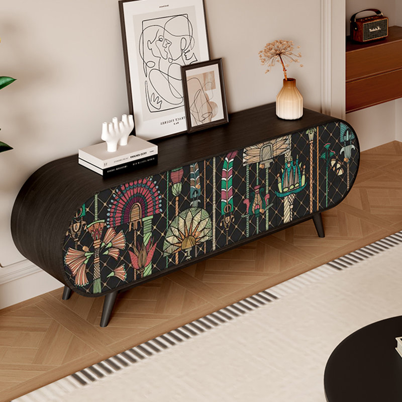 Meuble télé en noyer de style rétro