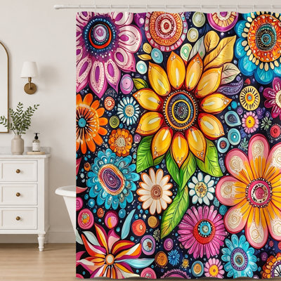 Shower Curtains with Hooks Included