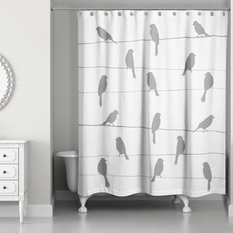 Rideau de douche simple Dequinton, Gris