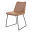 Chaise d'appoint rembourrée en cuir Luckas-1063771726