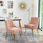 Chaise d'appoint rembourrée en velours Mayreli-105516012