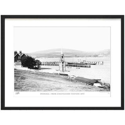 Swanage, From Coastguard Station 1897 by Francis Frith - Single Picture Frame Print