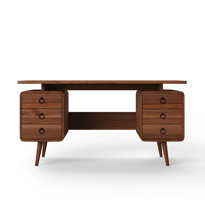 Gaynor MDF Computer Desk, Walnut