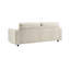 Canapé modulaire en velours côtelé beige doux et confortable, style minimaliste, touche de soutien solide, élégant et durable