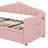 Upholstered Twin Size Daybed With Adjustable Height Pop Up Trundle-1646489241