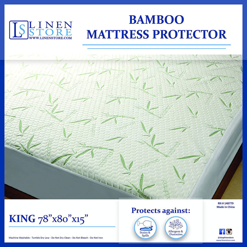 Waterproof Fitted Mattress Protector Mattress Protector Case Pack, King