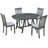 5-Piece Wood Dining Table Set