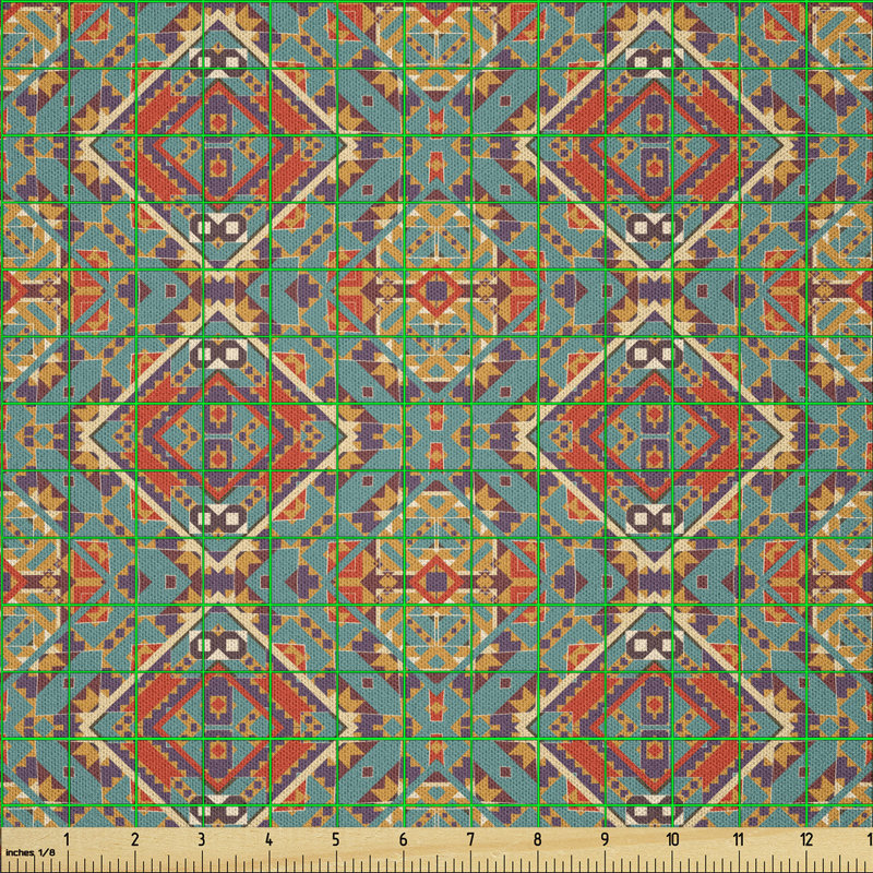 Dacota Indigenous Art Drawing Folk Fabric