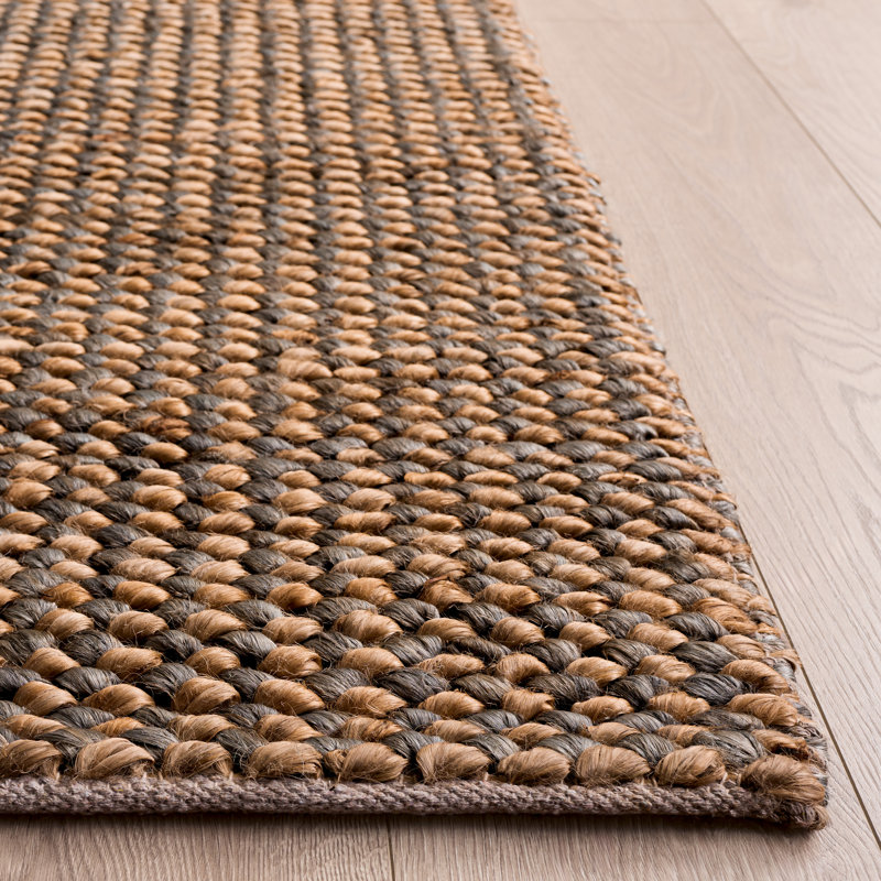 Natural Fiber Couture 110 Hand Woven 80% Jute; 20% Cotton No Pattern Rug, Rectangle 5' x 8'